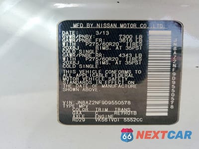 Zdjęcie 13 z 14 samochodu: 2013 INFINITI QX56 BASE VIN:JN8AZ2NF9D9550578 - miniatura