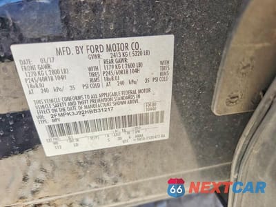 Zdjęcie 13 z 13 samochodu: 2017 FORD EDGE SEL VIN:2FMPK3J92HBB31217 - miniatura