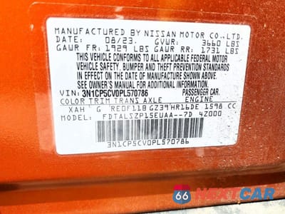 Zdjęcie 14 z 14 samochodu: 2023 NISSAN KICKS SV VIN:3N1CP5CV0PL570786 - miniatura