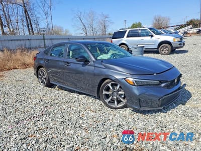 Czwarte zdjęcie samochodu z boku: 2026 HONDA CIVIC SPORT/SPORT TOURING VIN:2HGFE4F86TH307142 - miniatura