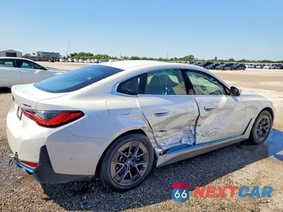 Trzecie zdjęcie samochodu z tyłu: 2024 BMW I4 EDRIVE 40 VIN:WBY73AW02RFT39354 - miniatura