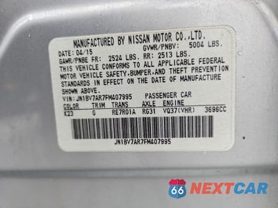 Zdjęcie 12 z 12 samochodu: 2015 INFINITI Q50 BASE VIN:JN1BV7AR7FM407995 - miniatura