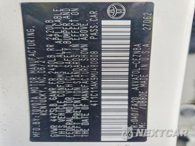 Zdjęcie 13 z 13 samochodu: 2021 TOYOTA CAMRY LE VIN:4T1C11AK9MU480808 - miniatura