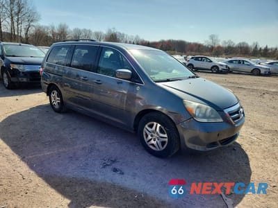 Czwarte zdjęcie samochodu z boku: 2007 HONDA ODYSSEY EX VIN:5FNRL38497B451690 - miniatura
