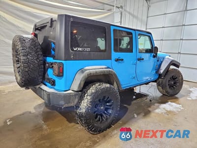 Trzecie zdjęcie samochodu z tyłu: 2017 JEEP WRANGLER UNLIMITED SPORT VIN:1C4BJWDG1HL673275 - miniatura