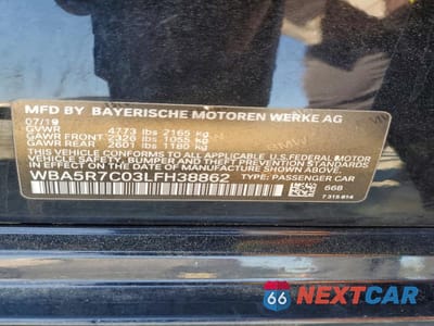 Zdjęcie 12 z 12 samochodu: 2020 BMW 330XI VIN:WBA5R7C03LFH38862 - miniatura