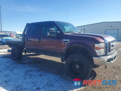 Czwarte zdjęcie samochodu z boku: 2009 FORD F250 SUPER DUTY FLATBED TRUCK VIN:1FTSW21R49EA85974 - miniatura