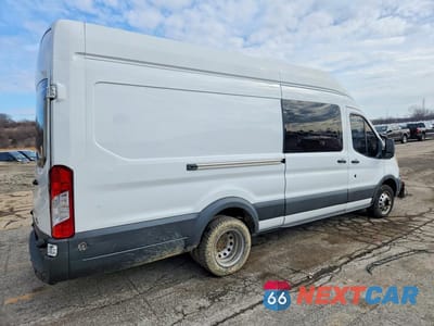 Trzecie zdjęcie samochodu z tyłu: 2017 FORD TRANSIT T-350 HD EL DRW 3.2L V6 5C TDSL EXT CARGO HIGH ROOF VIN:1FTWS4XV9HKA09647 - miniatura