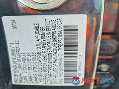 Zdjęcie 13 z 13 samochodu: 2024 HONDA ACCORD HYBRID EXL VIN:1HGCY2F61RA074100 - miniatura