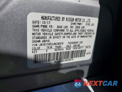 Zdjęcie 12 z 12 samochodu: 2018 INFINITI Q50 3.0T LUXE VIN:JN1EV7AR2JM438979 - miniatura