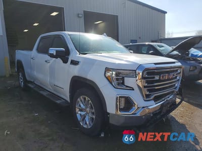 Czwarte zdjęcie samochodu z boku: 2020 GMC SIERRA K1500 SLT VIN:3GTU9DEL5LG435579 - miniatura