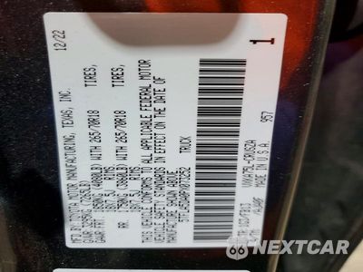Zdjęcie 13 z 13 samochodu: 2023 TOYOTA TUNDRA DOUBLE CAB SR VIN:5TFLA5DA0PX073252 - miniatura