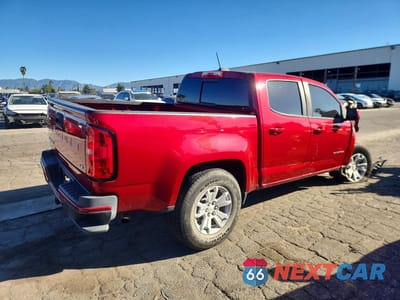 Trzecie zdjęcie samochodu z tyłu: 2021 CHEVROLET COLORADO LT VIN:1GCGSCEN9M1226469 - miniatura