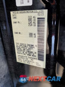 Zdjęcie 12 z 12 samochodu: 2023 NISSAN MAXIMA 3.5 SR VIN:1N4AA6EV7PC505086 - miniatura