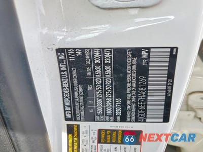 Zdjęcie 12 z 12 samochodu: 2017 MERCEDES-BENZ GLS 450 4MATIC VIN:4JGDF6EE7HA881269 - miniatura
