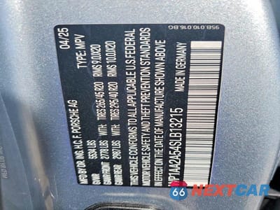 Zdjęcie 13 z 13 samochodu: 2025 PORSCHE MACAN BASE VIN:WP1AA2A54SLB13215 - miniatura