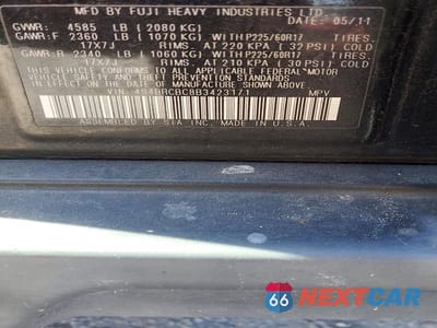 Zdjęcie 13 z 13 samochodu: 2011 SUBARU OUTBACK VIN:4S4BRCBC8B3423171 - miniatura