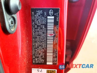 Zdjęcie 12 z 12 samochodu: 2008 TOYOTA PRIUS VIN:JTDKB20UX83383893 - miniatura
