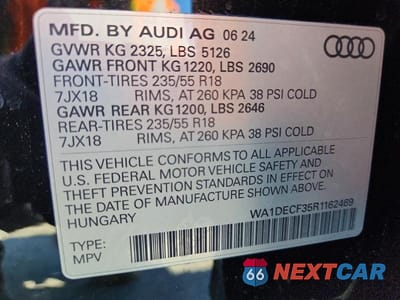 Zdjęcie 13 z 13 samochodu: 2024 AUDI Q3 PREMIUM S LINE 45 VIN:WA1DECF35R1162469 - miniatura