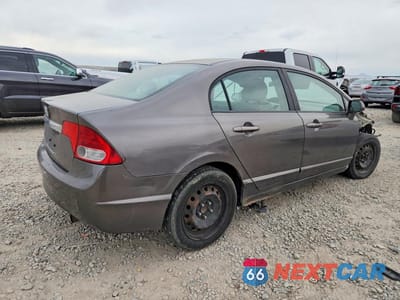 Trzecie zdjęcie samochodu z tyłu: 2009 HONDA CIVIC LX VIN:19XFA16539E048886 - miniatura