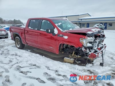 Czwarte zdjęcie samochodu z boku: 2021 GMC SIERRA K1500 AT4 VIN:3GTP9EEL8MG330703 - miniatura