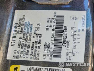 Zdjęcie 13 z 14 samochodu: 2020 FORD FUSION TITANIUM VIN:3FA6P0D9XLR133809 - miniatura