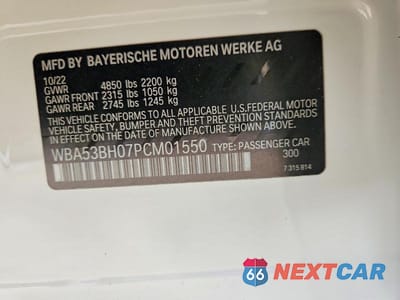 Zdjęcie 12 z 12 samochodu: 2023 BMW 530 I VIN:WBA53BH07PCM01550 - miniatura
