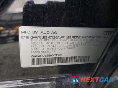 Zdjęcie 12 z 12 samochodu: 2016 AUDI A4 PREMIUM S-LINE VIN:WAUAFAFL5GA003889 - miniatura