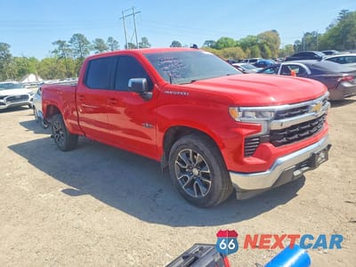 Czwarte zdjęcie samochodu z boku: 2022 CHEVROLET SILVERADO C1500 LT VIN:3GCPACEK0NG667449 - miniatura