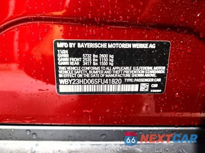 Zdjęcie 12 z 12 samochodu: 2025 BMW I4 EDRIVE 40 VIN:WBY23HD06SFU41820 - miniatura