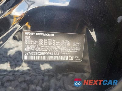 Zdjęcie 13 z 13 samochodu: 2023 BMW X4 M VIN:5YM23EC06P9P61783 - miniatura