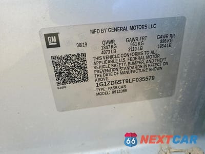Zdjęcie 12 z 13 samochodu: 2020 CHEVROLET MALIBU LT VIN:1G1ZD5ST9LF035579 - miniatura