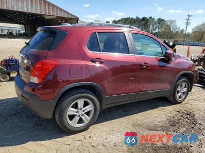 Trzecie zdjęcie samochodu z tyłu: 2016 CHEVROLET TRAX 1LT VIN:3GNCJPSB5GL263445 - miniatura