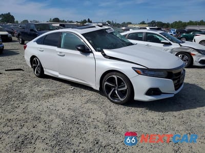 Czwarte zdjęcie samochodu z boku: 2021 HONDA ACCORD SPORT VIN:1HGCV2F38MA020770 - miniatura