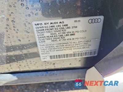 Zdjęcie 14 z 14 samochodu: 2023 AUDI Q5 PREMIUM PLUS 45 VIN:WA1EAAFY2P2150173 - miniatura