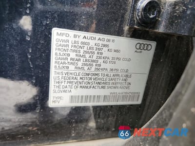 Zdjęcie 13 z 13 samochodu: 2017 AUDI Q7 PREMIUM PLUS VIN:WA1LAAF76HD026153 - miniatura