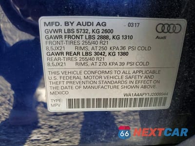 Zdjęcie 13 z 13 samochodu: 2018 AUDI SQ5 PREMIUM PLUS VIN:WA1A4AFY1J2008944 - miniatura