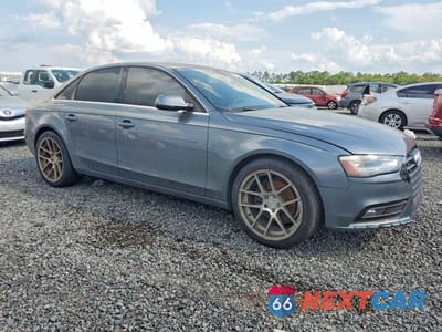 Czwarte zdjęcie samochodu z boku: 2013 AUDI A4 PREMIUM VIN:WAUBFAFL0DN019930 - miniatura