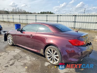 Drugie zdjęcie samochodu z przodu: 2010 INFINITI G37 CONVERTIBLE BASE VIN:JN1CV6FE9AM352172 - miniatura