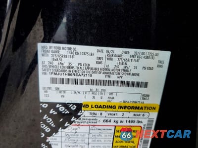 Zdjęcie 13 z 13 samochodu: 2024 FORD EXPEDITION XLT VIN:1FMJU1H86REA72115 - miniatura