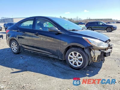 Czwarte zdjęcie samochodu z boku: 2013 HYUNDAI ACCENT GLS VIN:KMHCT4AE5DU443745 - miniatura