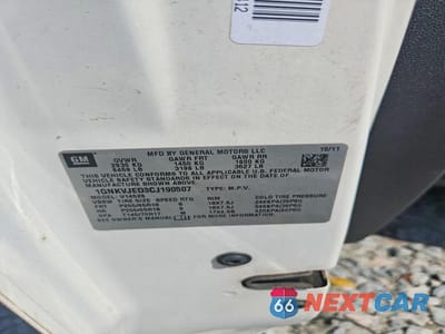 Zdjęcie 13 z 13 samochodu: 2012 CHEVROLET TRAVERSE LT VIN:1GNKVJED3CJ190507 - miniatura