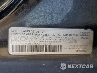 Zdjęcie 25 z 26 samochodu: 2010 AUDI A4 PREMIUM PLUS VIN:WAUFFAFL9AN059498 - miniatura