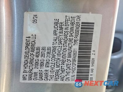 Zdjęcie 12 z 12 samochodu: 2024 HONDA ACCORD HYBRID SPORT VIN:1HGCY2F58RA066311 - miniatura
