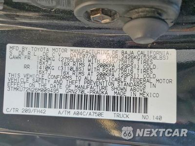 Zdjęcie 12 z 12 samochodu: 2006 TOYOTA TACOMA VIN:3TMKU72N26M009495 - miniatura