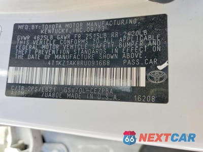 Zdjęcie 12 z 12 samochodu: 2024 TOYOTA CAMRY TRD VIN:4T1KZ1AK8RU091668 - miniatura