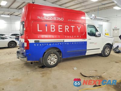 Trzecie zdjęcie samochodu z tyłu: 2012 NISSAN NV 2500 HD S VIN:1N6AF0LY1CN108443 - miniatura