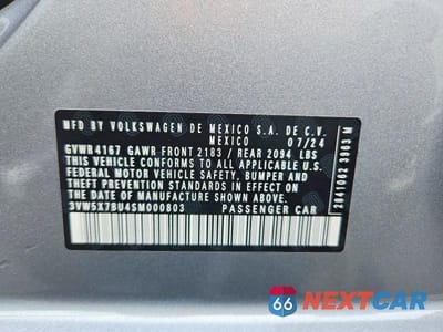Zdjęcie 13 z 13 samochodu: 2025 VOLKSWAGEN JETTA S VIN:3VW5X7BU4SM000803 - miniatura