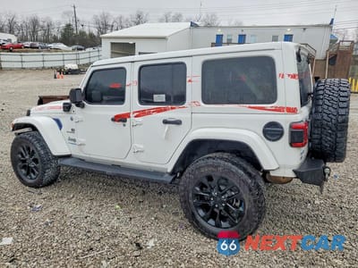 Drugie zdjęcie samochodu z przodu: 2022 JEEP WRANGLER UNLIMITED SAHARA 4XE VIN:1C4JJXP62NW162964 - miniatura