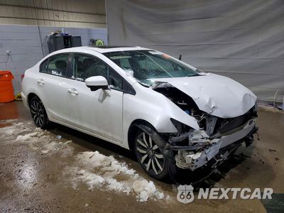 Czwarte zdjęcie samochodu z boku: 2015 HONDA CIVIC EXL VIN:19XFB2F91FE257531 - miniatura